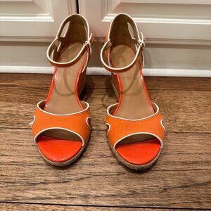 Orange Platform Sandals